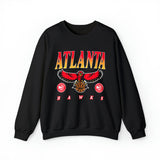 Atlanta Hawks Vintage 90's NBA Crewneck Sweatshirt - SocialCreatures LTD