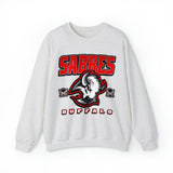 Buffalo Sabres "Goat Head" 90's Vintage NHL Crewneck Sweatshirt - SocialCreatures LTD