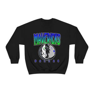 Dallas Mavericks "HALLOWEEN" Retro NBA Crewneck Sweatshirt - SocialCreatures LTD