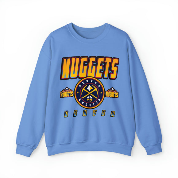 Denver Nuggets Retro NBA Crewneck Sweatshirt - SocialCreatures LTD