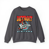 Detroit Pistons "Iron Horse" Vintage 90's NBA Crewneck Sweatshirt - SocialCreatures LTD