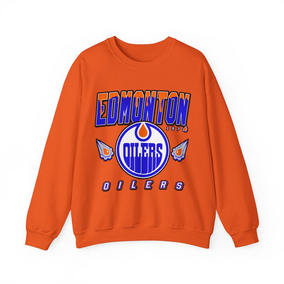 Edmonton Oilers Vintage 90's NHL Crewneck Sweatshirt - SocialCreatures LTD