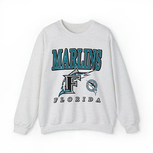Florida Marlins Vintage Remix MLB Crewneck Sweatshirt - SocialCreatures LTD