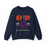 New York Mets Vintage Remix MLB Crewneck Sweatshirt - SocialCreatures LTD
