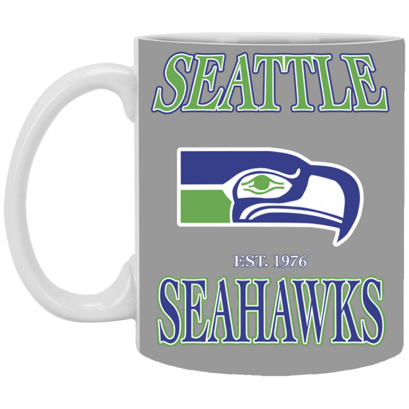 Seattle Seahawks 1970's Retro NFL Coffee Mug - SocialCreatures LTD