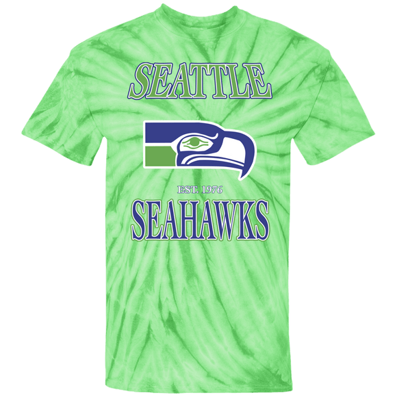 Seattle Seahawks Retro NFL Tie-Dye Shirt - SocialCreatures LTD