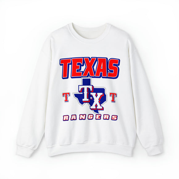 Texas Rangers Vintage Remix MLB Crewneck Sweatshirt - SocialCreatures LTD